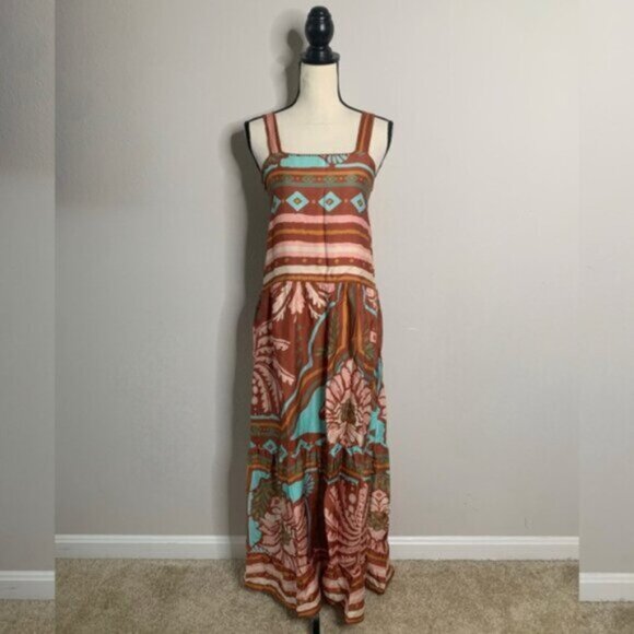 NWT Maaji Garden Engraving Adelina Boho Maxi Dress - Picture 6 of 15